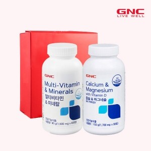 GNC 멀티비타민 칼슘마그네슘 세트